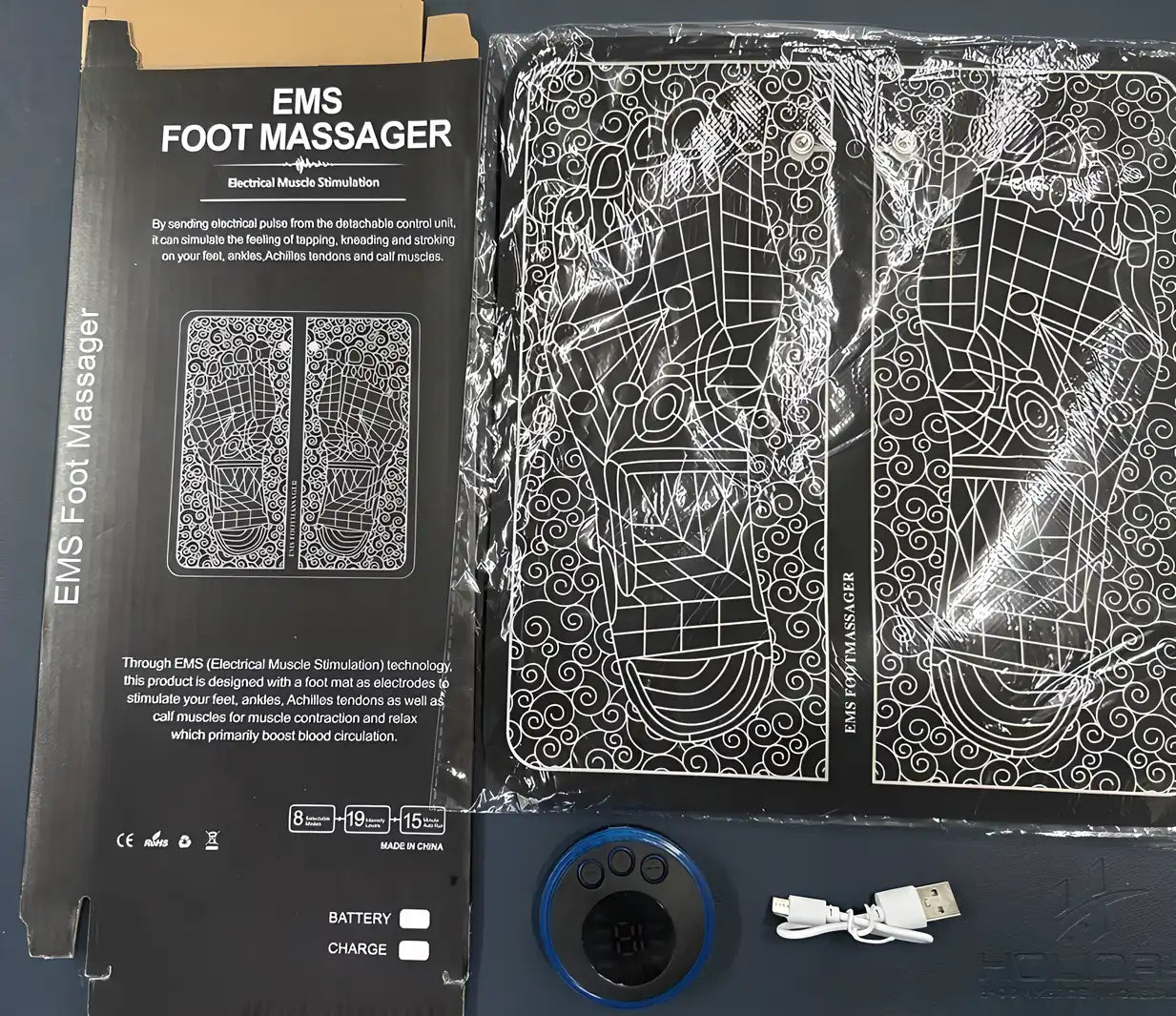 Foot Massage Pain Reliever, Wireless Electric Ems Massage Machine